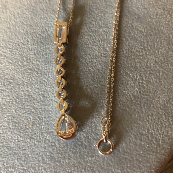 Epiphany multistone drop necklace with chain chain - Picture 6 of 6